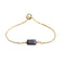 Bracelet fin "Exquis" en pierre naturelle Sodalite ajustable, cadeau homme et femme