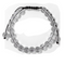 Bracelet en quartz blanc boules 8 mm avec cordon ajustable lithothérapie cadeau