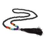 Collier Pierres 7 Chakras "Pompon" - Vignette | Lithothérapie Naturelle