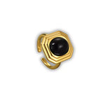Bague Agate Noire "Ombre Sacrée" - Vignette | Lithothérapie Naturelle
