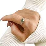 Bague Agate Verte "Forêt intérieure" - Vignette | Lithothérapie Naturelle