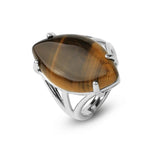 Bague Oeil de Tigre "Marquise" - Vignette | Lithothérapie Naturelle