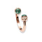 bague perles malachite "Luxe", cadeau femme et ados