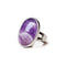 Bague Pierre Améthyste "ovale", cadeau lithothérapie homme et femme