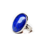 Bague Pierre Lapis-Lazuli "ovale" - Vignette | Lithothérapie Naturelle