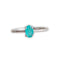 bague pierre tourmaline verte "lumière" argent 925, cadeau de lithothérapie pour femme et fiançailles
