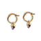 boucles d'oreilles améthyste triangulaire, cadeau lithothérapie femme et adolescente