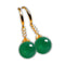 boucles d'oreilles pierre opale verte or cadeau lithothérapie femme