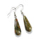boucles d'Oreilles unakite goutte, cadeau lithothérapie femme
