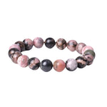 Bracelet "Bien être" Perles Rhodonite du Brésil 19 cm - Vignette | Lithothérapie Naturelle