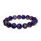 bracelet Charoite Boules 10 mm, cadeau femme et homme