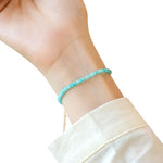 Bracelet "Délicatesse" Perles d'Amazonite 2 mm - 14 cm - Vignette | Lithothérapie Naturelle