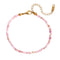 Bracelet "Délicatesse" Perles d'opale rose Or - 20 cm, cadeau femme