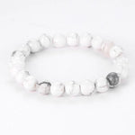 Bracelet Howlite Boules 6 à 10 mm - 19 cm - Vignette | Lithothérapie Naturelle