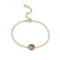 Bracelet labradorite or, cadeau lithothérapie femme