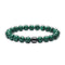 bracelet Malachite Boules 8 mm, lithothérapie cadeau homme et femme