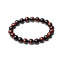 bracelet oeil de taureau boules 8 mm, cadeau lithothérapie femme, homme et ados