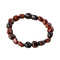 Bracelet "pépites sauvages" en pierres obsidienne, cadeau homme, femme pour fêtes