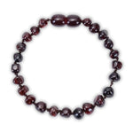 Bracelet Pierre Ambre Rouge - Vignette | Lithothérapie Naturelle