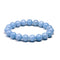 bracelet Pierre Calcédoine 10 mm, cadeau femme ou homme
