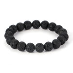 Bracelet Pierre de Lave Boules 6 à 14 mm - 19 cm - Vignette | Lithothérapie Naturelle