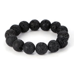 Bracelet Pierre de Lave Boules 6 à 14 mm - 19 cm - Vignette | Lithothérapie Naturelle