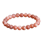 Bracelet Pierre de Soleil Boules de 8 mm - 18 cm - Vignette | Lithothérapie Naturelle