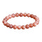 Bracelet Pierre de Soleil Boules de 8 mm - 18 cm, cadeau homme et femme