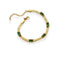 Bracelet pierres émeraude "Luxe", cadeau de lithothérapie pour homme, femme et ados