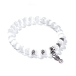 Bracelet "Poisson" Perles de Sélénite - Vignette | Lithothérapie Naturelle