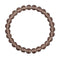Bracelet Quartz Fumé Boules 8 mm -19 cm, cadeau homme ou femme