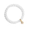 Bracelet "Soleil" Perles pierres naturelles de Sélénite, cadeau homme femme et ados