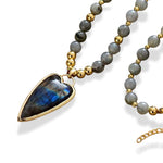 Collier Coeur de Labradorite "Lara" - Vignette | Lithothérapie Naturelle