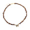 collier Pierres oeil de tigre et papillon "butterfly", cadeau de lithothérapie pour femme