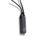 Pendentif "Rectangle" Agate Noire - Vignette | Lithothérapie Naturelle