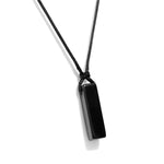 Pendentif "Rectangle" Agate Noire - Vignette | Lithothérapie Naturelle