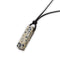 pendentif "Rectangle" jaspe dalmatien, cadeau de lithothérapie homme, femme ou adolescent
