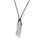 pendentif "Rectangle" labradorite avec corde, cadeau de lithothérapie homme, femme et ados