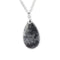pendentif en pierre de labradorite "Goutte d'eau", cadeau de lithothérapie homme ou femme