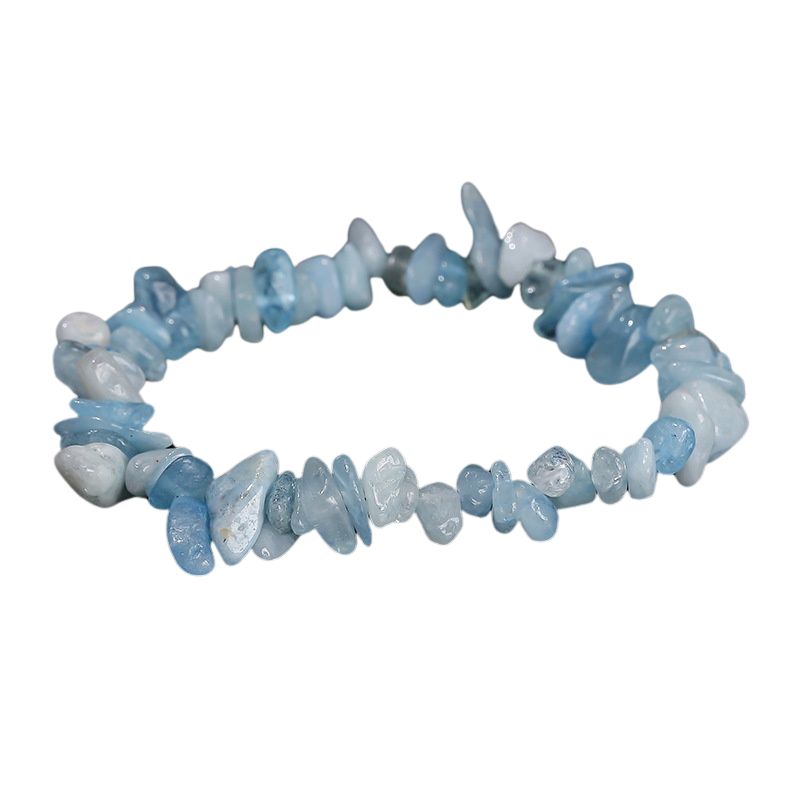 Bracelet "Brio" en Pierres Aigue-Marine, cadeau fêtes pour homme, femme et ados