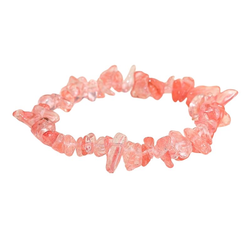 Bracelet "Brio" en Pierres Cristal melon d'eau, cadeau fêtes pour homme, femme et ados