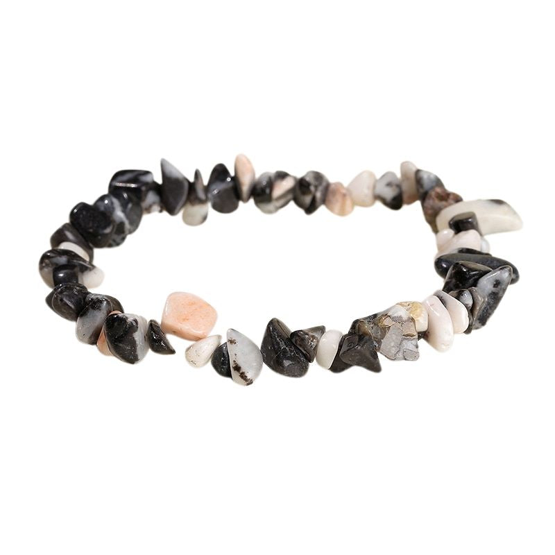 Bracelet "Brio" en Pierres de Jaspe Zèbre, cadeau fêtes pour homme, femme et ados