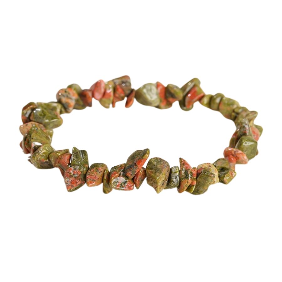 Bracelet "Brio" en Pierres Unakite, cadeau fêtes pour homme, femme