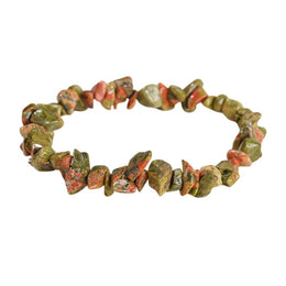Bracelet "Brio" en Pierres Unakite, cadeau fêtes pour homme, femme