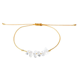 Bracelet Brésilien "Chic" Cristal de Roche Ajustable