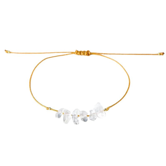 Bracelet Brésilien "Chic" Cristal de Roche Ajustable