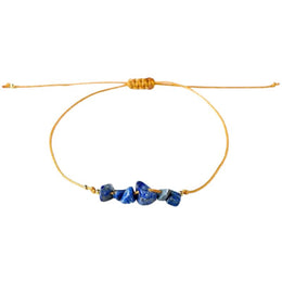 Bracelet Brésilien "Chic" Lapi Lazuli Ajustable