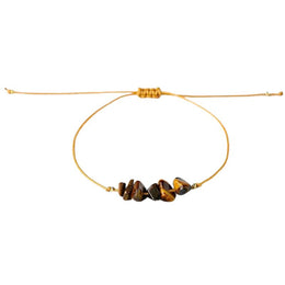 Bracelet Brésilien "Chic" Oeil de Tigre Ajustable