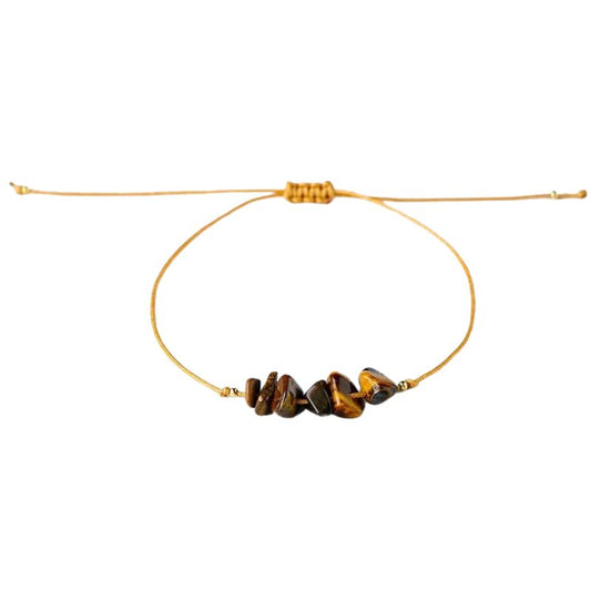 Bracelet Brésilien "Chic" Oeil de Tigre Ajustable