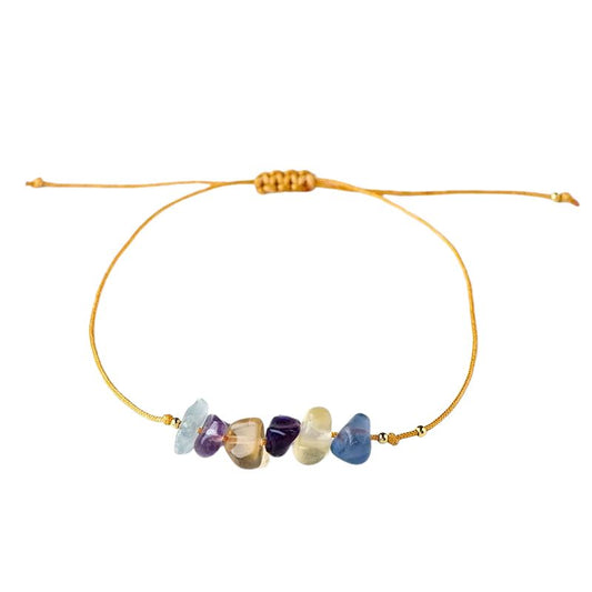 Bracelet Brésilien "Chic" Fluorite Ajustable